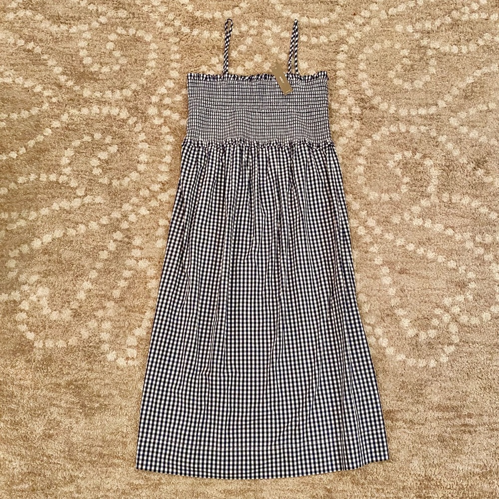 J. Crew Smocked Maxi Dress